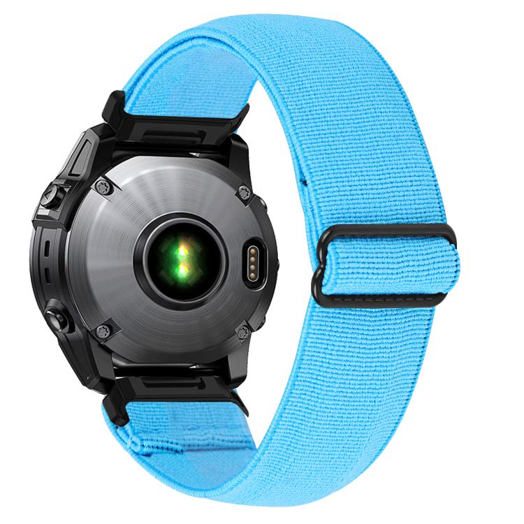 For Garmin 26mm Solid Color Elastic Nylon Watch Band