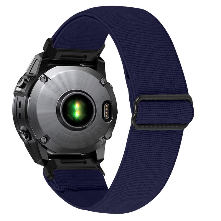 For Garmin 26mm Solid Color Elastic Nylon Watch Band