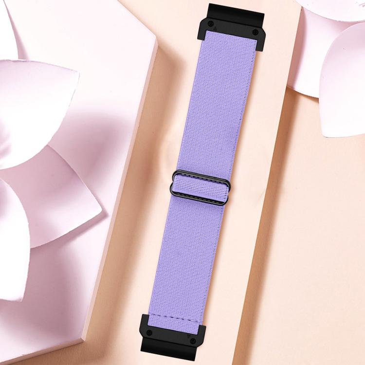 For Garmin 26mm Solid Color Elastic Nylon Watch Band