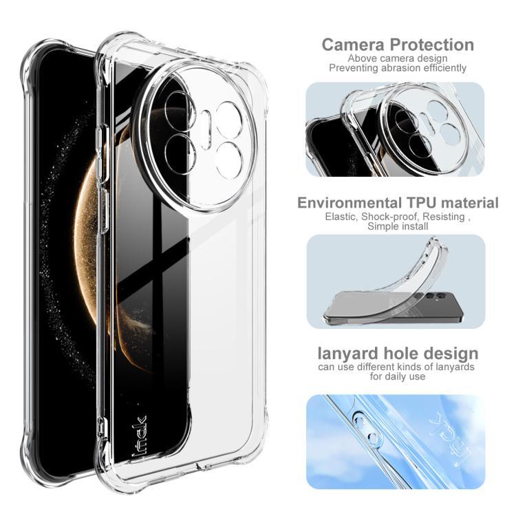 For Huawei Mate 70 Air 5G imak Shockproof Airbag TPU Phone Case - Transparent
