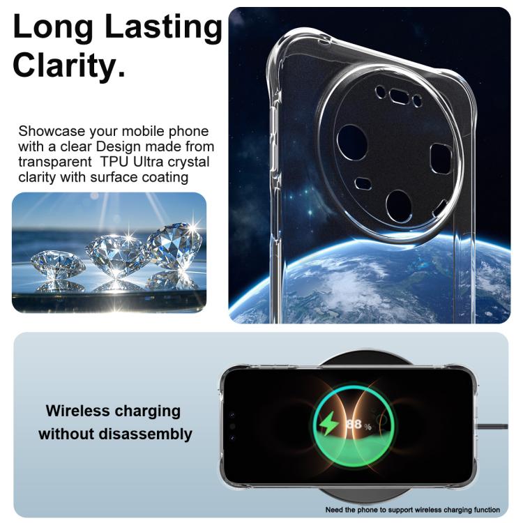 For Huawei Mate 80 Pro / Mate 80 imak Shockproof Airbag TPU Phone Case - Transparent