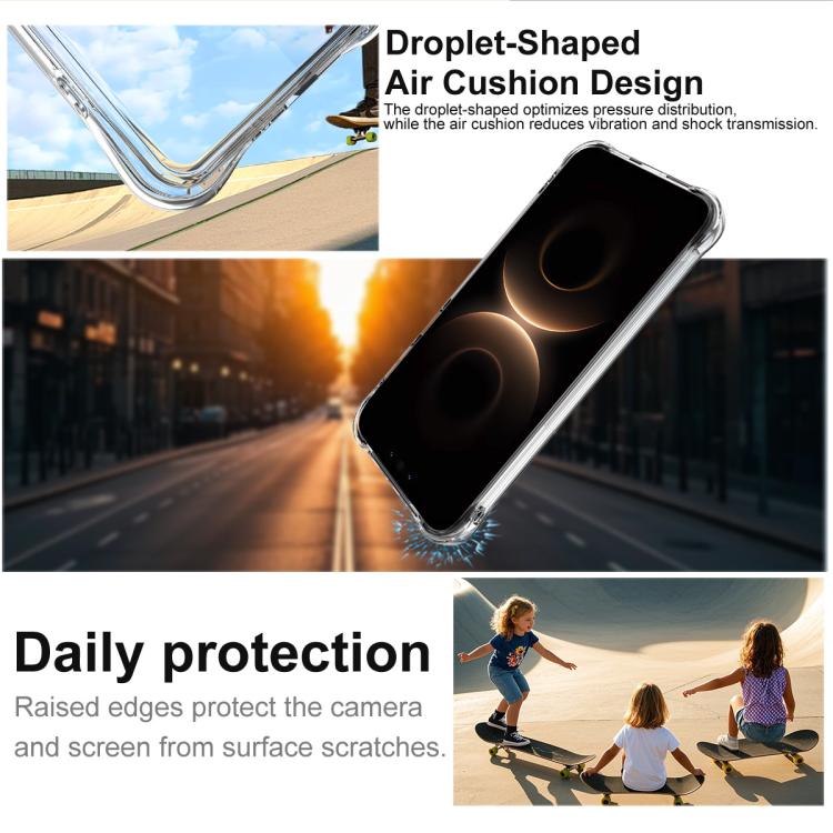 For Huawei Mate 80 Pro Max imak Shockproof Airbag TPU Phone Case - Transparent