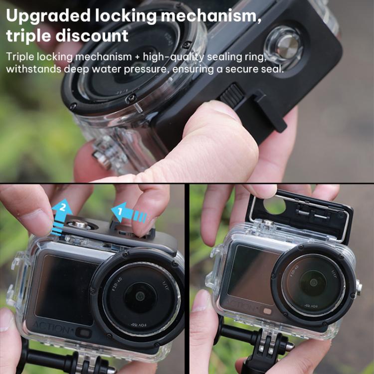 For DJI Osmo Action 6 60m Underwater Waterproof Sealed Diving Shell