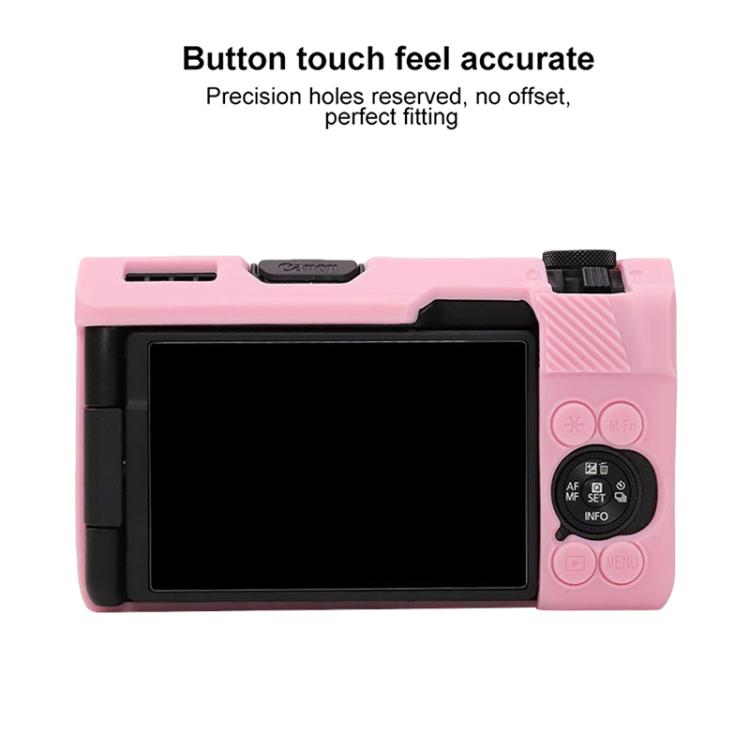 For Canon PowerShot V1 Glossy Soft Silicone Protective Cover