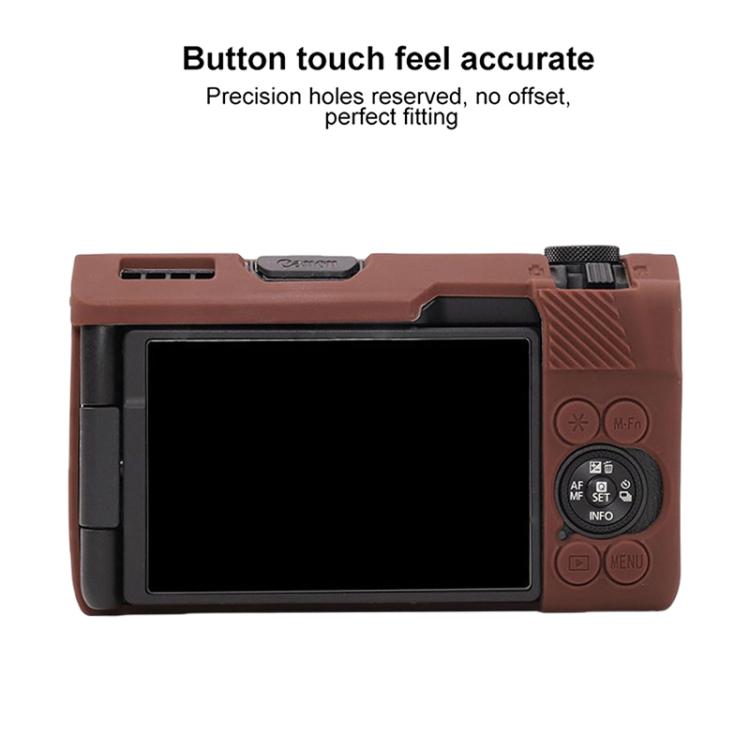 For Canon PowerShot V1 Glossy Soft Silicone Protective Cover