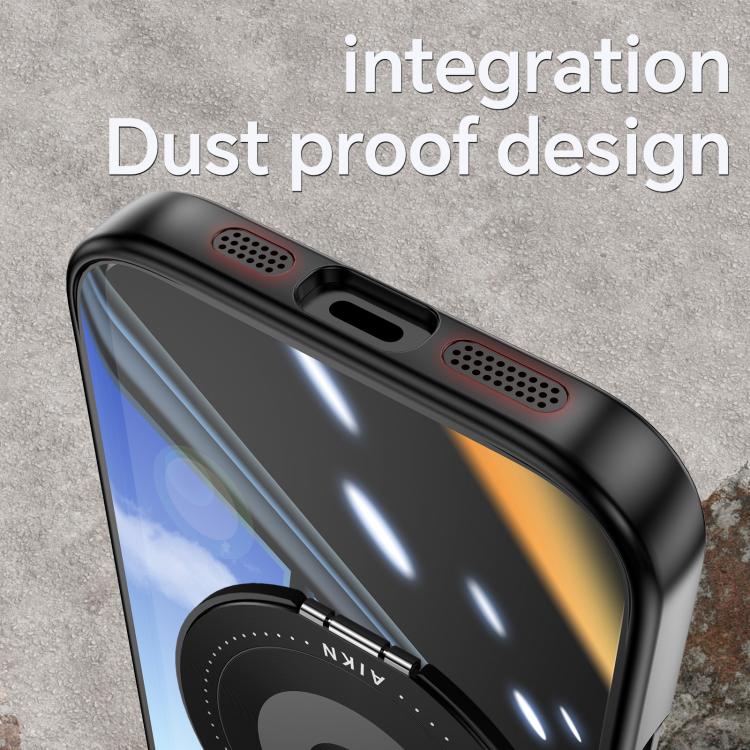 For iPhone 17 Pro Max 360 Holder Magsafe Acrylic Hybrid TPU Phone Case