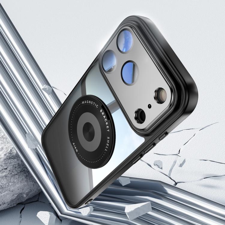 For iPhone 17 Pro Max 360 Holder Magsafe Acrylic Hybrid TPU Phone Case