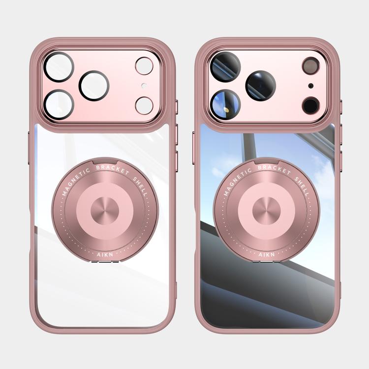For iPhone 17 Pro Max 360 Holder Magsafe Acrylic Hybrid TPU Phone Case