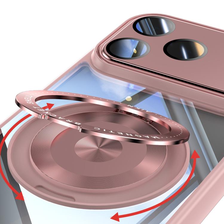For iPhone 17 Pro Max 360 Holder Magsafe Acrylic Hybrid TPU Phone Case