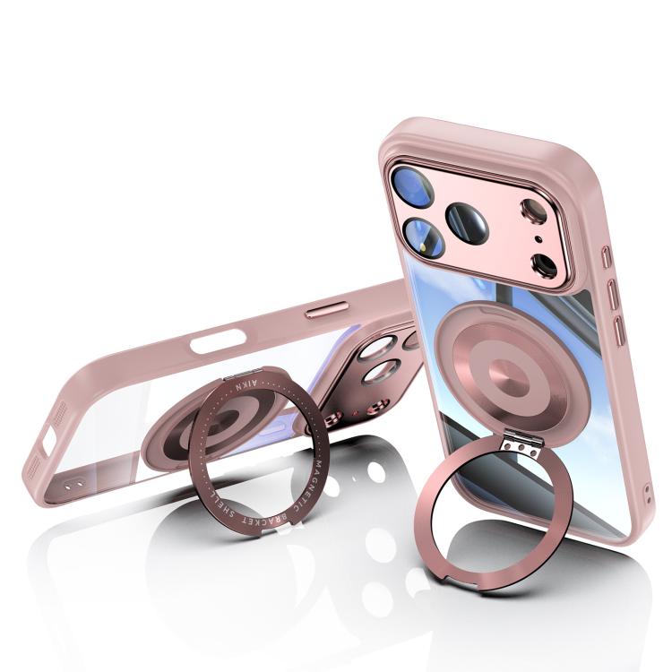For iPhone 17 Pro Max 360 Holder Magsafe Acrylic Hybrid TPU Phone Case
