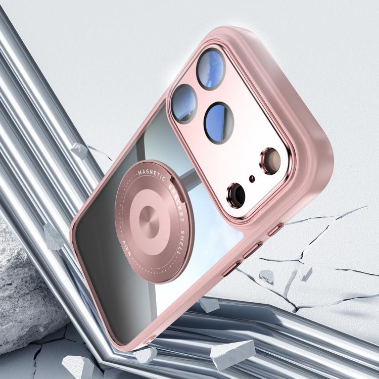 For iPhone 17 Pro Max 360 Holder Magsafe Acrylic Hybrid TPU Phone Case