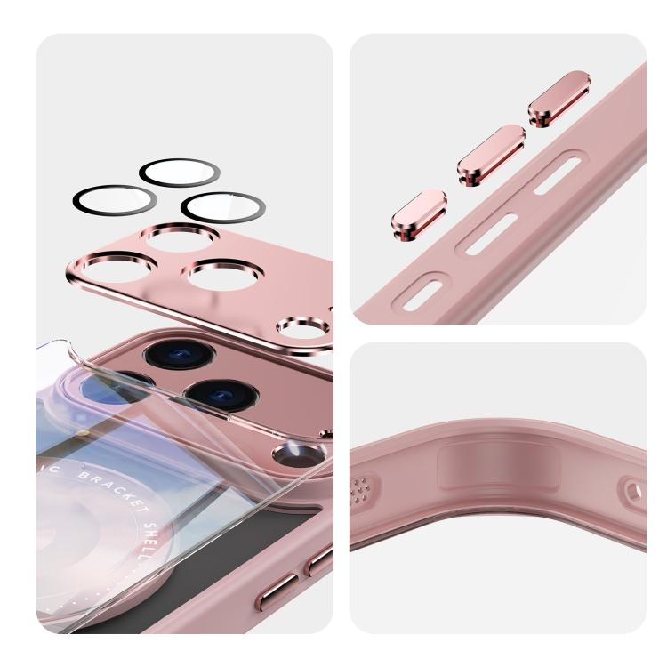 For iPhone 17 Pro Max 360 Holder Magsafe Acrylic Hybrid TPU Phone Case