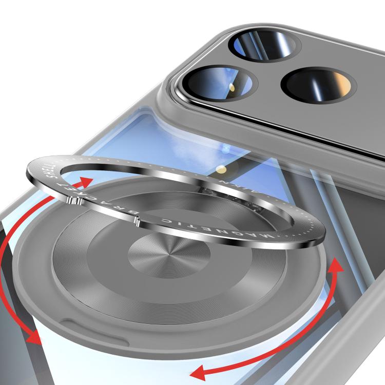 For iPhone 17 Pro Max 360 Holder Magsafe Acrylic Hybrid TPU Phone Case