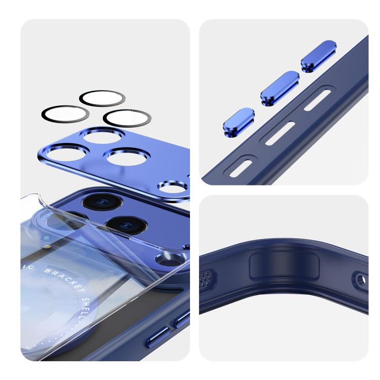 For iPhone 17 Pro Max 360 Holder Magsafe Acrylic Hybrid TPU Phone Case