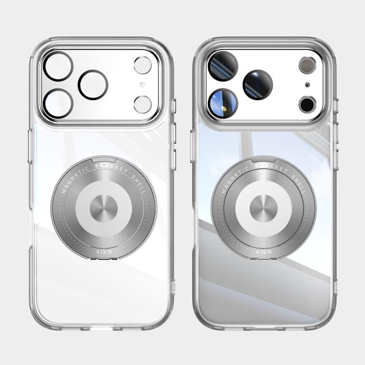 For iPhone 17 Pro Max 360 Holder Magsafe Acrylic Hybrid TPU Phone Case