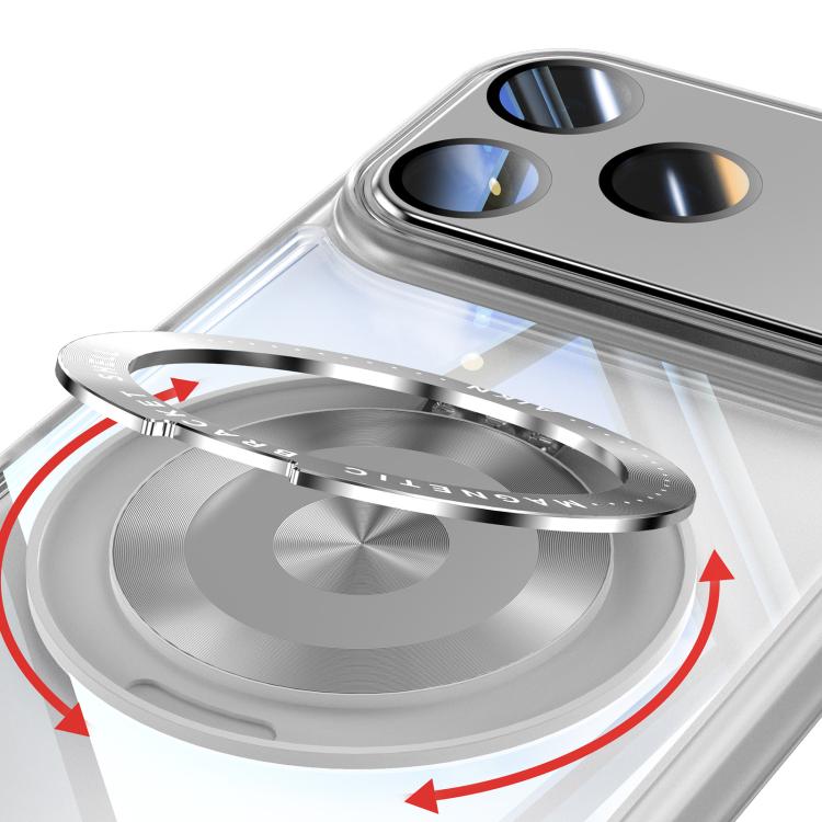 For iPhone 17 Pro Max 360 Holder Magsafe Acrylic Hybrid TPU Phone Case