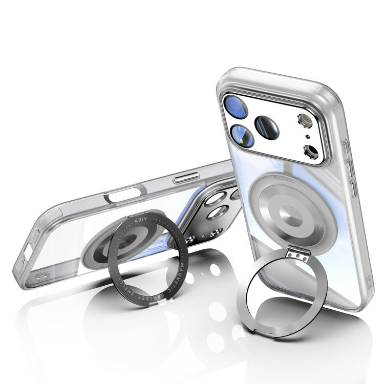 For iPhone 17 Pro Max 360 Holder Magsafe Acrylic Hybrid TPU Phone Case