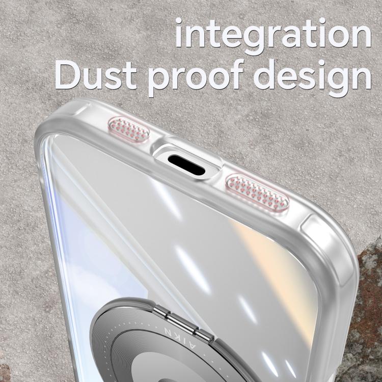For iPhone 17 Pro Max 360 Holder Magsafe Acrylic Hybrid TPU Phone Case