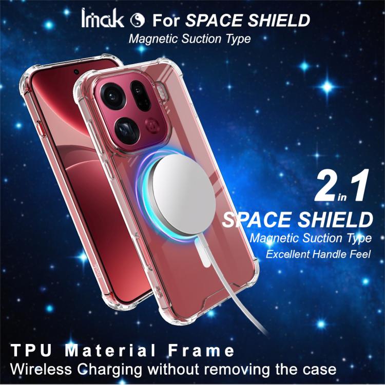 For OPPO Find X9 Pro imak Space Shield PC + TPU Airbag Shockproof MagSafe Phone Case - Transparent