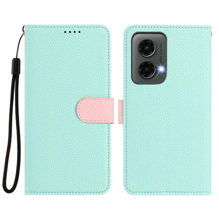 For Motorola Moto G 5G / G Play 5G 2024 Detachable Litchi Texture Magnetic Vegan Leather Phone Case