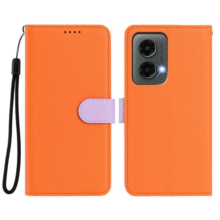 For Motorola Moto G 5G / G Play 5G 2024 Detachable Litchi Texture Magnetic Vegan Leather Phone Case