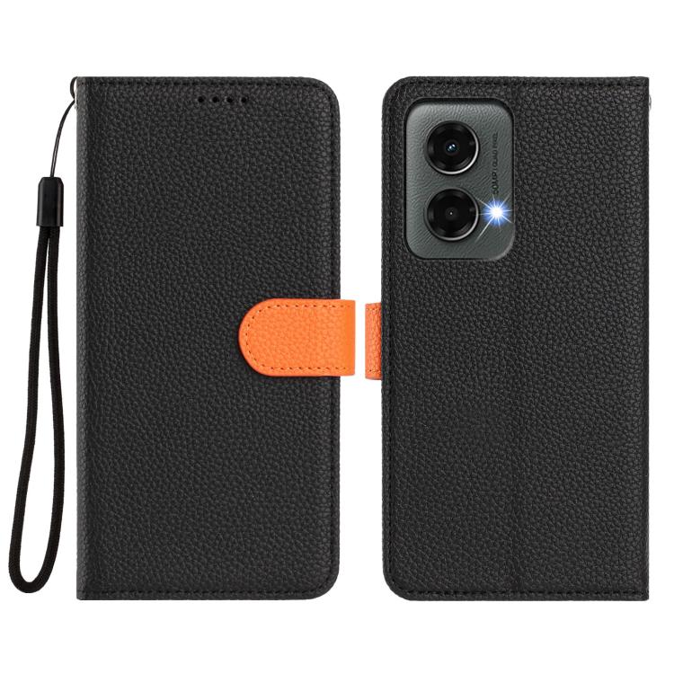 For Motorola Moto G 5G / G Play 5G 2024 Detachable Litchi Texture Magnetic Vegan Leather Phone Case