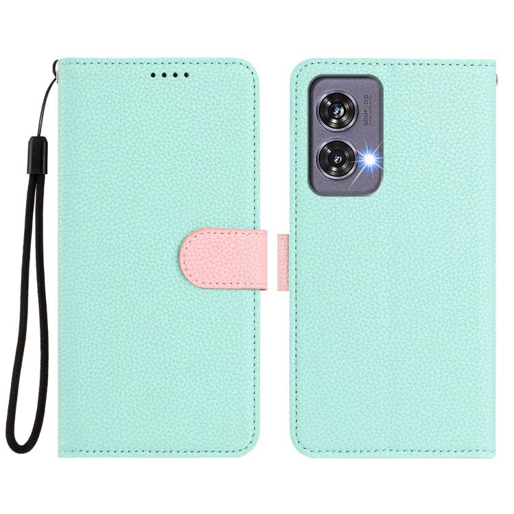 For Motorola Moto G85 5G / S50 Neo Detachable Litchi Texture Magnetic Vegan Leather Phone Case