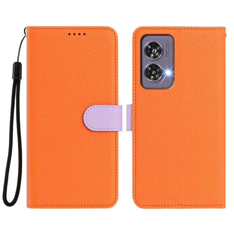 For Motorola Moto G85 5G / S50 Neo Detachable Litchi Texture Magnetic Vegan Leather Phone Case