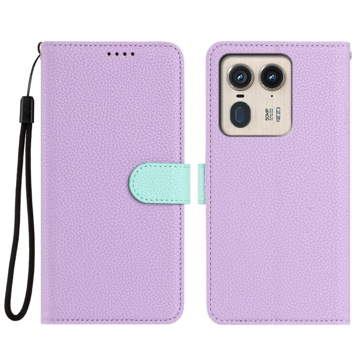 For Motorola Moto X50 Ultra / Edge 50 Ultra Detachable Litchi Texture Magnetic Vegan Leather Phone Case