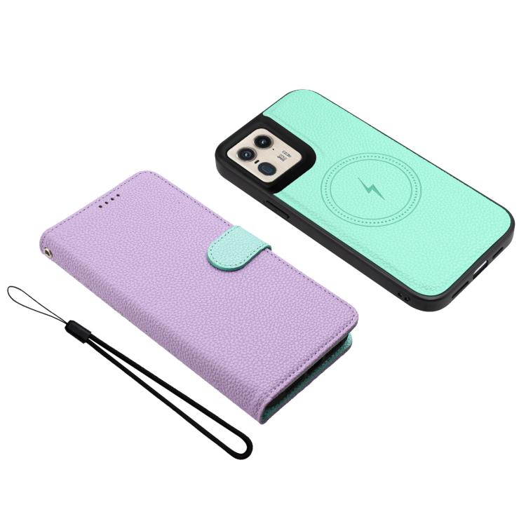For Motorola Moto X50 Ultra / Edge 50 Ultra Detachable Litchi Texture Magnetic Vegan Leather Phone Case