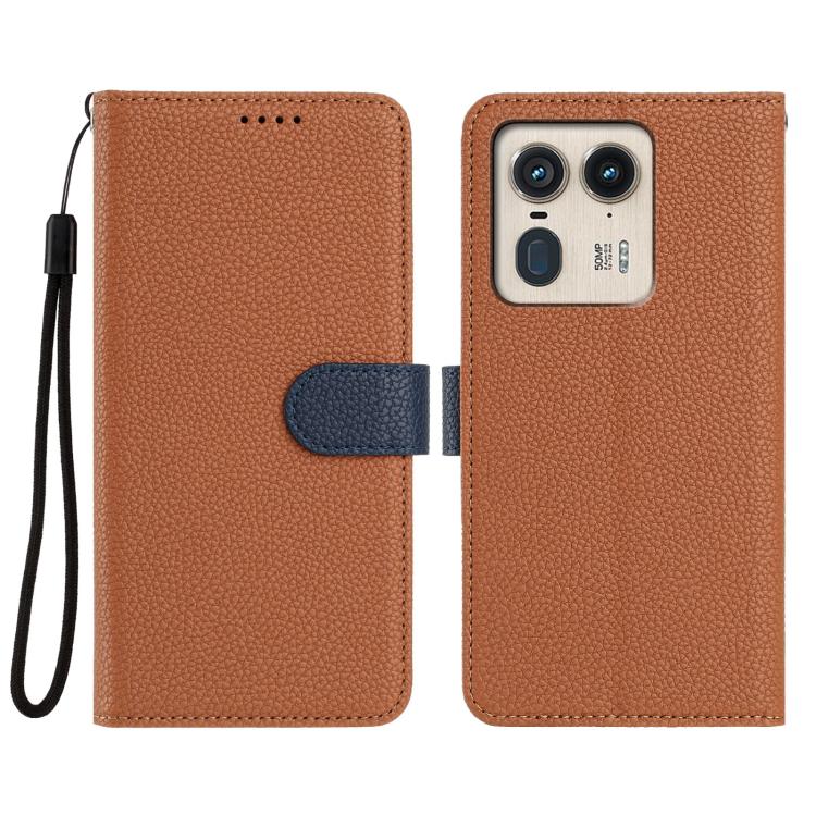 For Motorola Moto X50 Ultra / Edge 50 Ultra Detachable Litchi Texture Magnetic Vegan Leather Phone Case