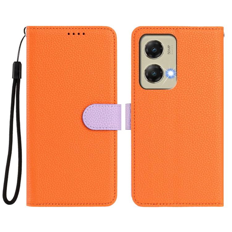 For Motorola Moto G Stylus 5G 2024 Detachable Litchi Texture Magnetic Vegan Leather Phone Case