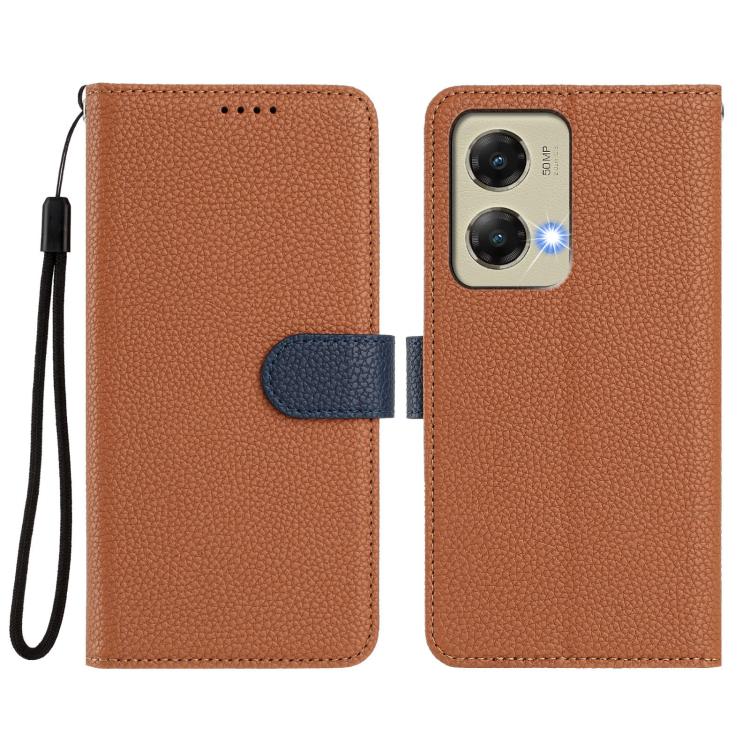 For Motorola Moto G Stylus 5G 2024 Detachable Litchi Texture Magnetic Vegan Leather Phone Case