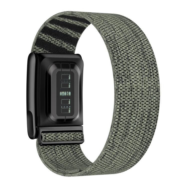 For WHOOP 5.0 Electrocardiogram Elastic Force Decorative Design Nylon Watch Band