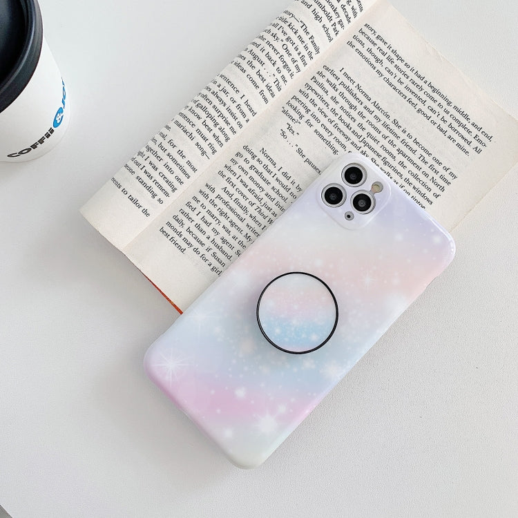 For iPhone 12 mini Shockproo Colorful Glitter Marble Protective Case
