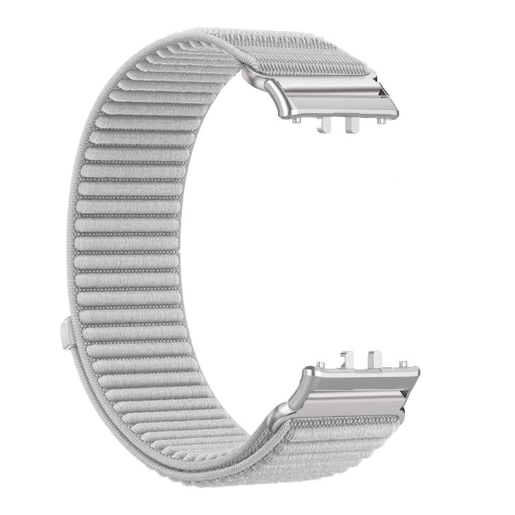 For Honor Watch X5 Woven Nylon Hook And Loop Fastener Metal Interface Watch Band