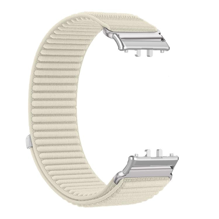 For Honor Watch X5 Woven Nylon Hook And Loop Fastener Metal Interface Watch Band