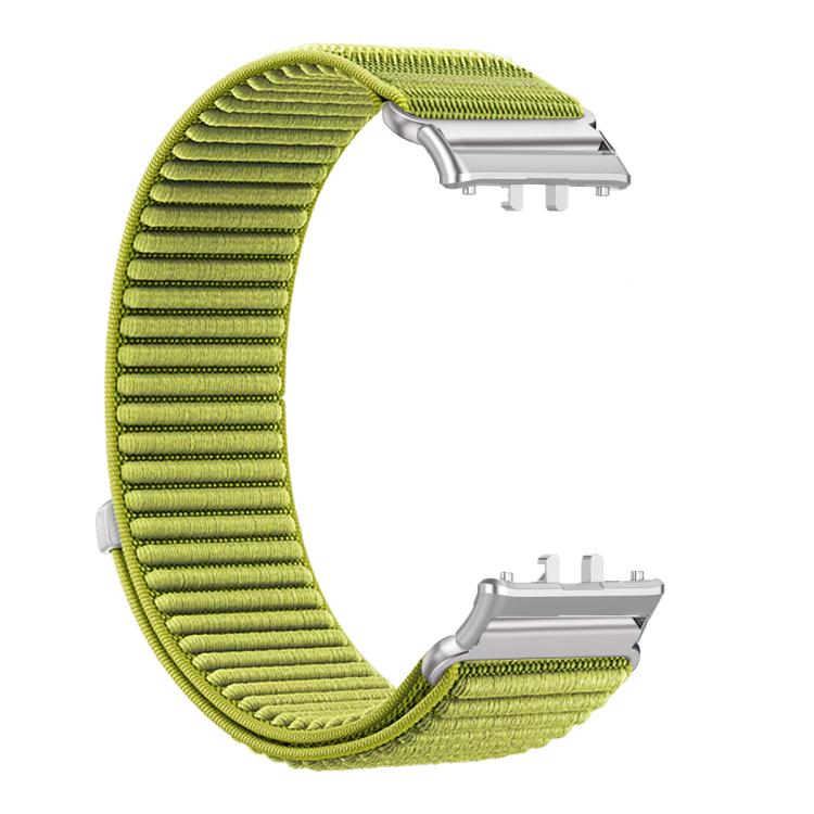 For Honor Watch X5 Woven Nylon Hook And Loop Fastener Metal Interface Watch Band