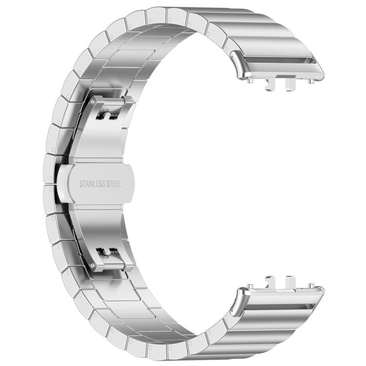 For Honor Watch X5 One Bead Butterfly Clasp Stainless Steel Watch Band