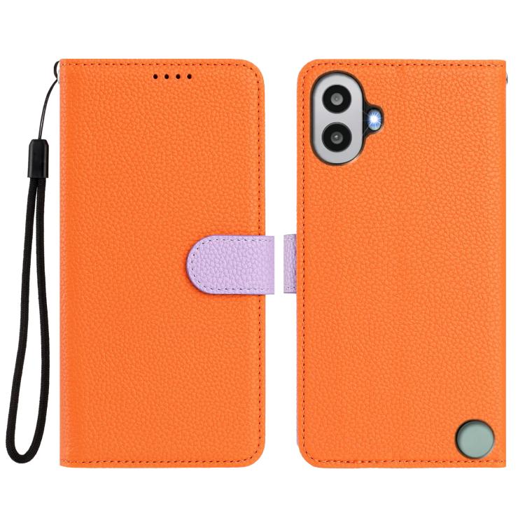 For Nothing CMF Phone 1 Detachable Litchi Texture Magnetic Vegan Leather Phone Case