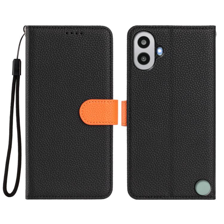 For Nothing CMF Phone 1 Detachable Litchi Texture Magnetic Vegan Leather Phone Case