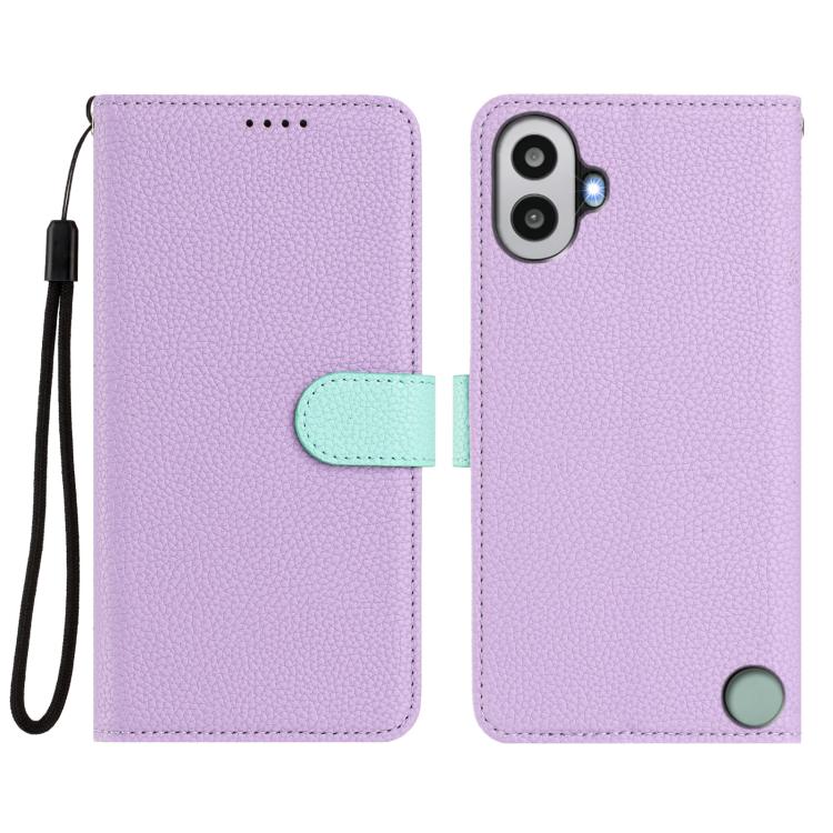 For Nothing CMF Phone 1 Detachable Litchi Texture Magnetic Vegan Leather Phone Case