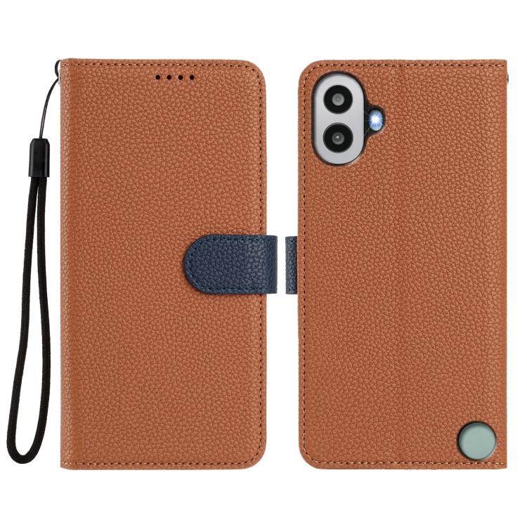 For Nothing CMF Phone 1 Detachable Litchi Texture Magnetic Vegan Leather Phone Case
