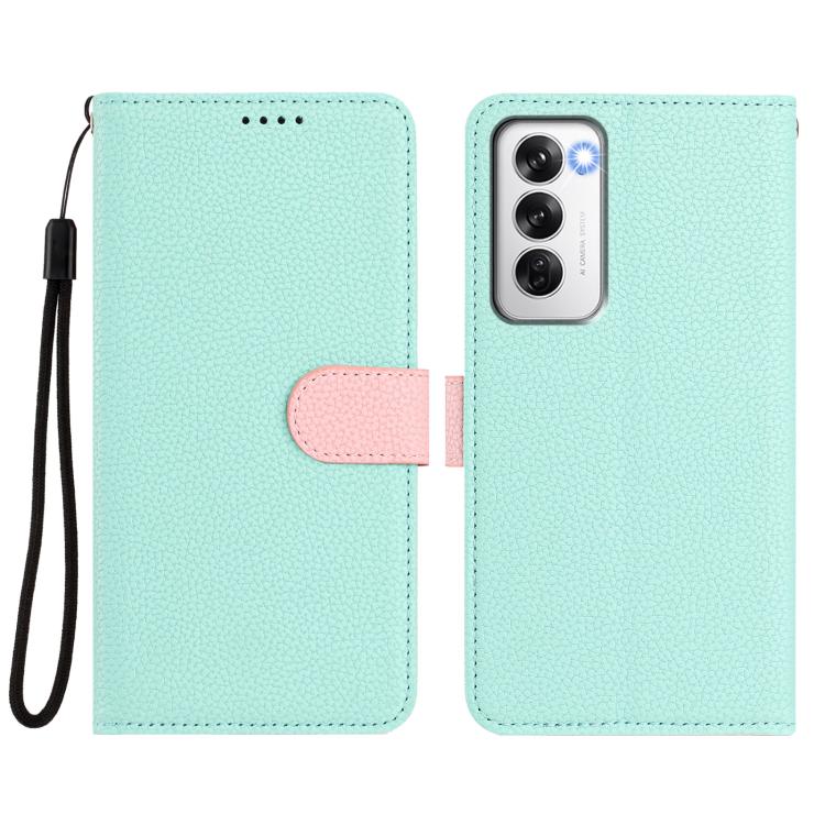 For OPPO Reno12 Pro Global Detachable Litchi Texture Magnetic Vegan Leather Phone Case