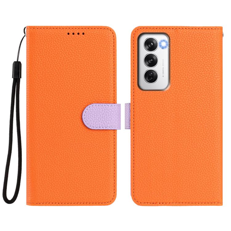 For OPPO Reno12 Pro Global Detachable Litchi Texture Magnetic Vegan Leather Phone Case