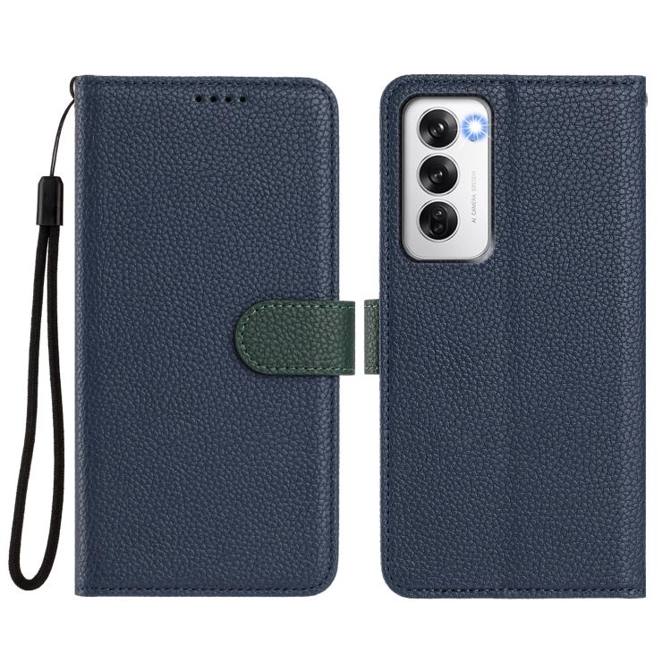 For OPPO Reno12 Pro Global Detachable Litchi Texture Magnetic Vegan Leather Phone Case