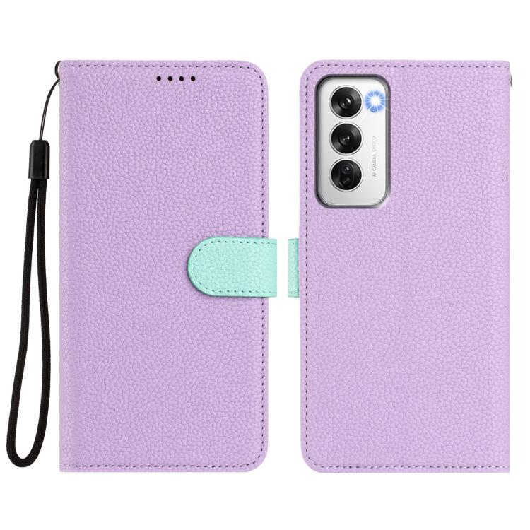 For OPPO Reno12 Pro Global Detachable Litchi Texture Magnetic Vegan Leather Phone Case