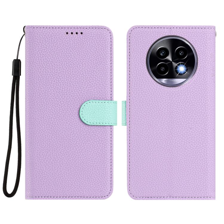 For Realme 13 Pro / 13 Pro+ 5G Detachable Litchi Texture Magnetic Vegan Leather Phone Case