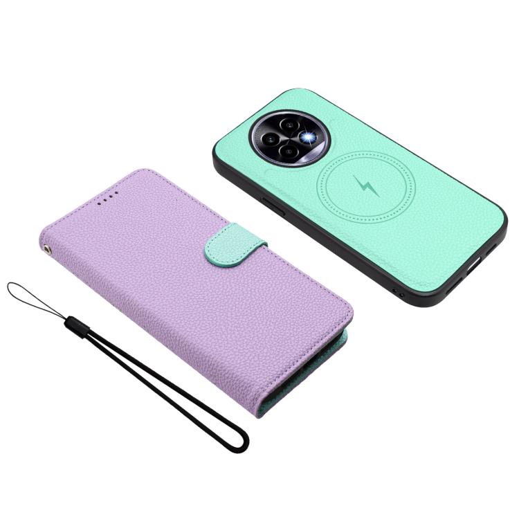 For Realme 13 Pro / 13 Pro+ 5G Detachable Litchi Texture Magnetic Vegan Leather Phone Case