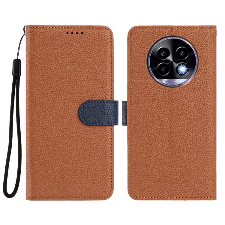 For Realme 13 Pro / 13 Pro+ 5G Detachable Litchi Texture Magnetic Vegan Leather Phone Case